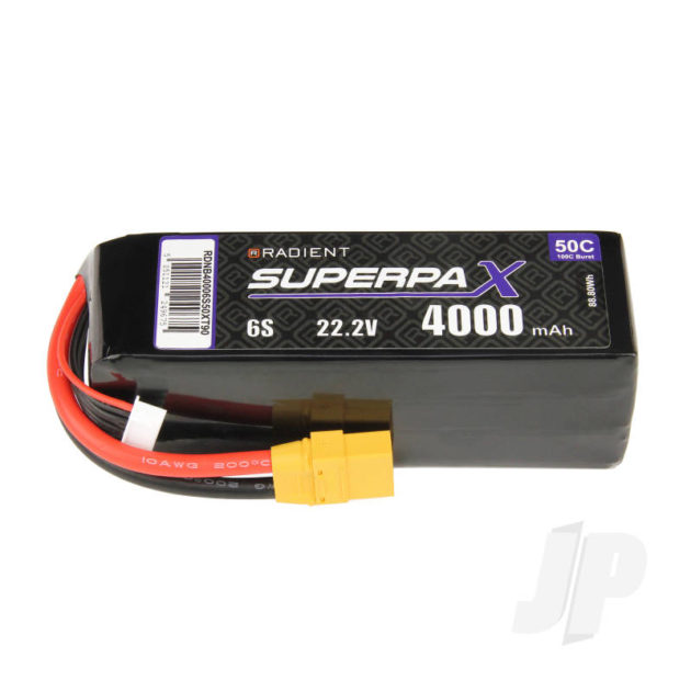 Radient LiPo 6S 4000mAh 22.2V 50C XT90