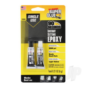 Super Glue 90 Second Instant Setting Single Use Epoxy (0.21oz, 6g)