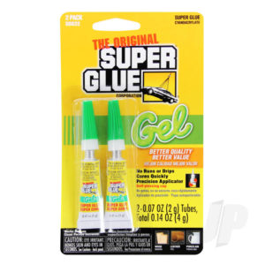 Super Glue Gel 2-Pack (2x 0.07oz, 2g)