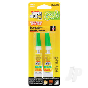 Super Glue Gel 2-Pack Small Card (2x 0.07oz, 2g)