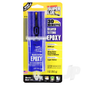 Super Glue 30 Minute Super Strength Delayed Setting Epoxy (1oz, 28.3g)