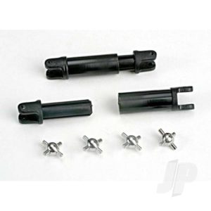 Traxxas Half-shafts (internal-splined (2 pcs) / external-splined (2 pcs)) / metal U-joints (4 pcs)