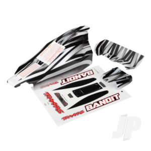 Traxxas Body, Bandit, ProGraphix (replacement for the painted Body. Graphics are printed, requires paint & final colour application) / decal sheet