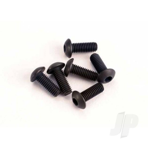 Traxxas Screws, 3x8mm button-head machine (hex drive) (6 pcs)