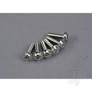 Traxxas Screws 3x12mm washerhead machine (6 pcs) TRX3186