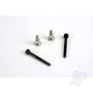 Traxxas Shoulder screws, steering bellCranks (3x30mm cap-head machine) (2 pcs) / draglink shoulder screws (chrome) (2 pcs)