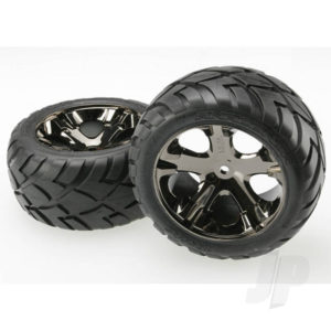 Traxxas All-Star Black-Chrome Wheels (Pair)