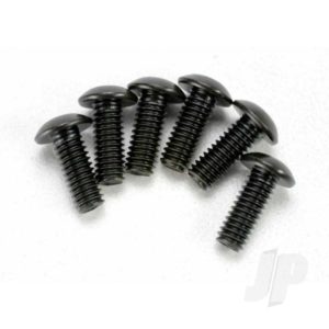 Traxxas Screws, 4x12mm button-head machine (hex drive) (6 pcs)