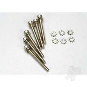 Traxxas Screws, 3x28mm cap-head machine (hex drive) (6 pcs) / 3x6mm ELW (6 pcs)