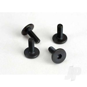 Traxxas Screws, 3x10mm flat-head machine (hex drive) (4 pcs)
