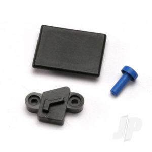 Traxxas Cover plates and seals, forward only conversion (Revo) (Optidrive blank-out plate, Optidrive sensor cover, shift fork cover)