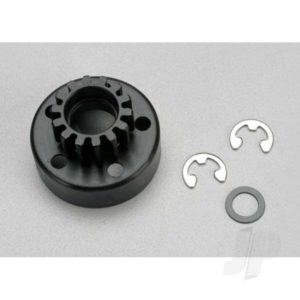 Traxxas Clutch bell (14-tooth) / 5x8x0.5mm fiber washer (2 pcs) / 5mm e-clip (requires 5x10x4mm ball bearings part #4609) (1.0 metric pitch)