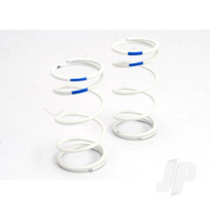 Traxxas Spring, shock (white) (GTR) (1.6 rate Blue) (1 pair)
