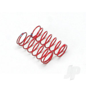 Traxxas Spring, shock (Red) (GTR) (1.6 rate double Blue stripe) (1 pair)