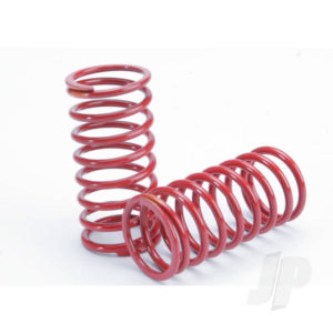 Traxxas Spring, shock (Red) (GTR) (3.2 rate orange) (1 pair)