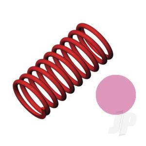 Traxxas Spring, shock Red (GTR) (5.4 rate pink) (1 pair)