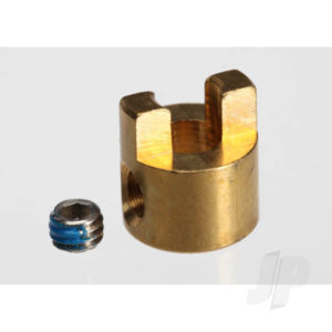 Traxxas Drive dog / 4x3mm GS (stainless, with threadlock) (1pc)