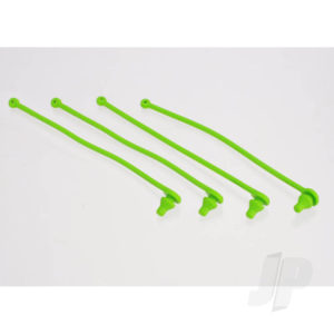 Traxxas Body clip retainer, Green (4 pcs)