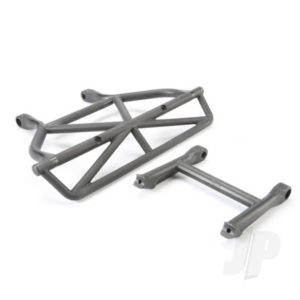 Traxxas Bumper, Rear / bumper mount, Rear (black)