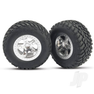 Traxxas Tyres and Wheels, Assembled Glued SCT Off-Road Racing Tyres (2 pcs)