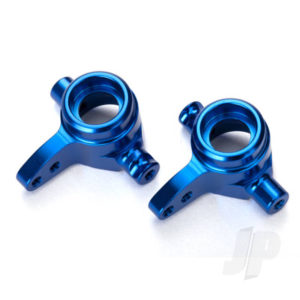 Traxxas Steering blocks, 6061-T6 aluminium, left & right (Blue-anodized)