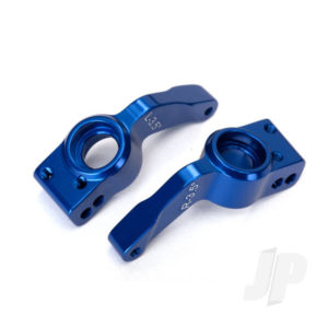 Traxxas Axle carriers, Rear, 6061-T6 aluminium, left & right (Blue-anodized)
