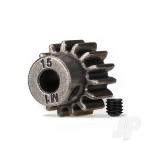 Traxxas 15-T Pinion Gear (1.0 metric pitch) Set (fits 5mm shaft)
