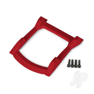 Traxxas Skid plate, roof (Body) (Red) / 3x12mm CS (4 pcs)