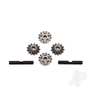Traxxas Gear Set, center Differential (output gears (2 pcs) / spider gears (4 pcs) / spider gear shaft (2 pcs))