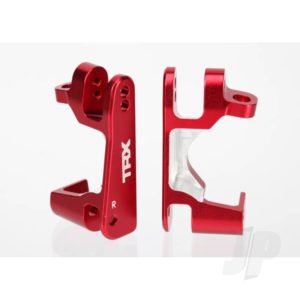 Traxxas Caster blocks (C-Hubs), 6061-T6 aluminium (Red-anodized), left & right