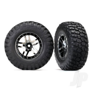 Traxxas Tyres and Wheels, Assembled Glued BFGoodrich Mud-Terrain T / A KM2 Tyres (2 pcs)