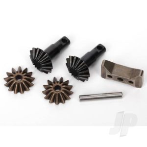 Traxxas Gear Set, Differential (output gears (2 pcs) / spider gears (2 pcs) / spider gear shaft, carrier support)
