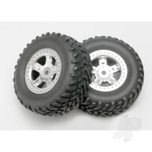 Traxxas Tyres and Wheels, Assembled Glued SCT Off-Road Racing Tyres (1 Each, Right and Left)