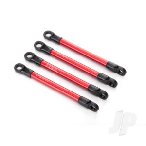 Traxxas Push rods, aluminium (Red-anodized) (4 pcs) (assembled with rod ends)