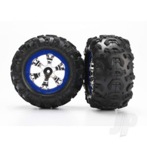 Traxxas Tyres and Wheels, Assembled Glued Canyon At Tyres (1 Left, 1 Right)