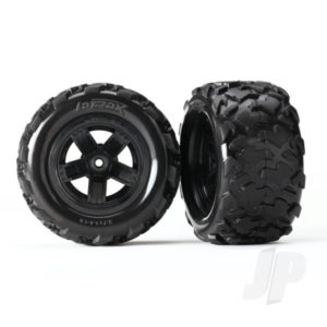 Traxxas Tyres and Wheels, Assembled Glued Teton Tyres (2 pcs)