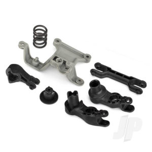 Traxxas X-Maxx Steering Bellcranks/ Bellcrank Support/ Servo Saver w/ Spring and Draglink