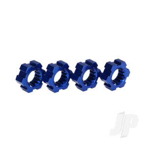 Traxxas Wheel Hubs, hex, aluminium (Blue-anodized) (4 pcs)