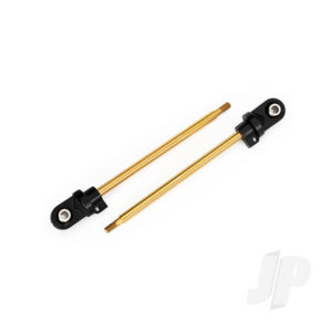 Traxxas Shaft, GTX shock, TiN-coated (2 pcs) (assembled with rod ends and Steel hollow balls)