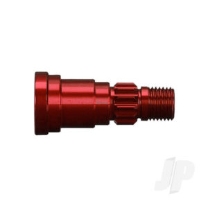 Traxxas Stub axle, aluminium (Red-anodized) (1pc) (use only with #7750X driveshaft)