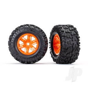 Traxxas Tyres and Wheels, Assembled Glued Maxx At Tyres (Left and Right) (2 pcs)