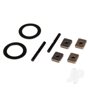Traxxas Spider gear shaft (2 pcs) / spacers (4 pcs) / 16x23.5x.5mm TW (2 pcs)