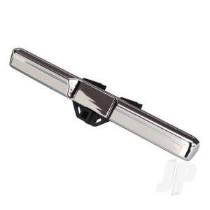 Traxxas Bumper, Rear (chrome) / bumper mount / 3x10 BCS (2 pcs)