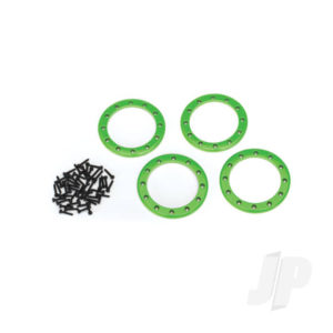 Traxxas Beadlock rings, Green (2.2in) (Aluminium) (4 pcs) / 2x10 CS (48)