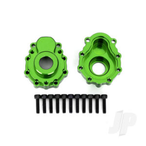 Traxxas Portal housings, outer, 6061-T6 aluminium (Green-anodized) (2 pcs) / 2.5x10 CS (12 pcs)