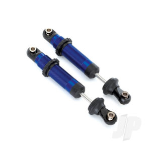 Traxxas Shocks, GTS, aluminium (Blue-anodized) (assembled with spring retainers) (2 pcs)