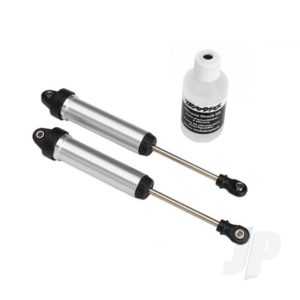 Traxxas Shocks, GTR, 134mm, silver aluminium (fully assembled with out springs) (Front, no threads) (2 pcs)