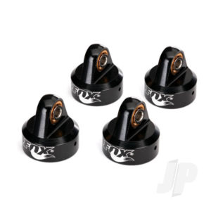 Traxxas Shock caps, aluminium (black-anodized), Fox shocks (4 pcs)