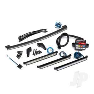 Traxxas LED light Set, complete (includes Front light bar (2 pcs), Rear light bar, curved roof light bar, and high-voltage power amplifier)