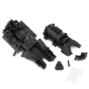 Traxxas Bulkhead, Rear (upper and lower) / 4x12mm BCS (6 pcs) (requires #8622 Chassis)